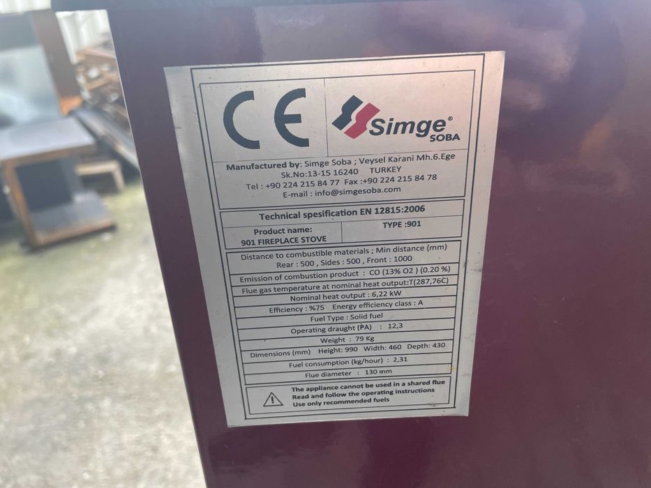 Piec kominek koza ALFA 901 kuchnia węglowa z piekarnikiem BORDO II Gat