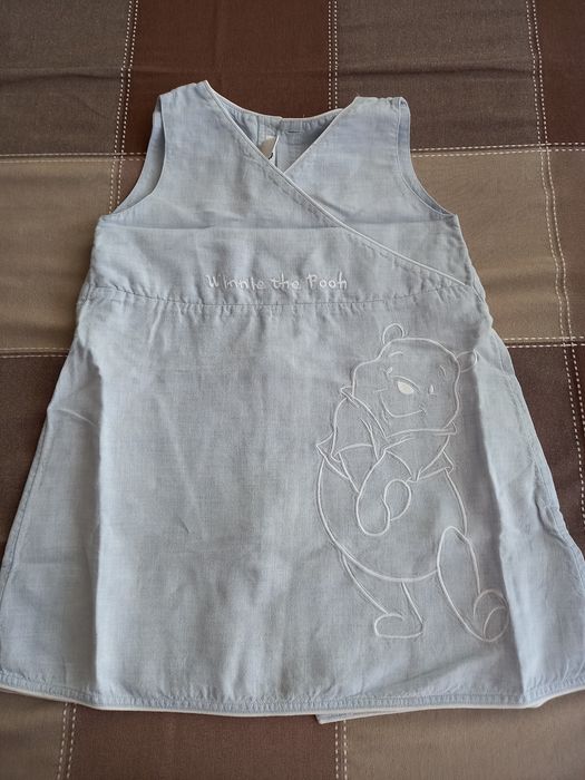 Sukienka letnia dziewczęca, Kubuś Puchatek, H&M, rozmiar 104