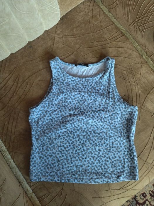 Блакитний жіночий топ
