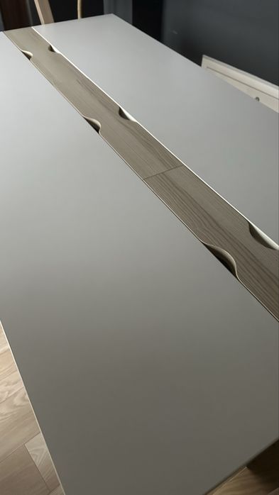 Biurko vox spot young dwustronne białe akacja