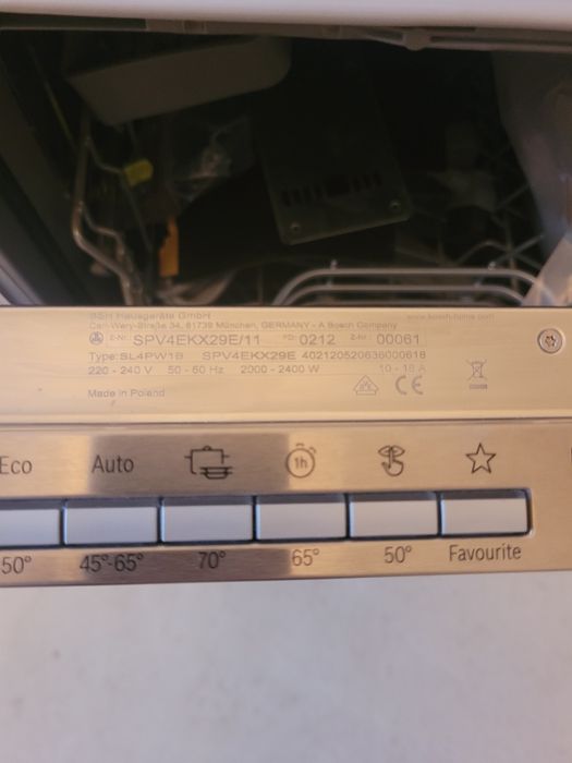 Zmywarka Bosch SPV4EKX29E/11 uszkodzona