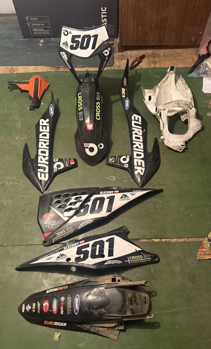 Plastiki owiewki ktm exc 2020 tpi 2023 airbox hanbdary osłona silnika