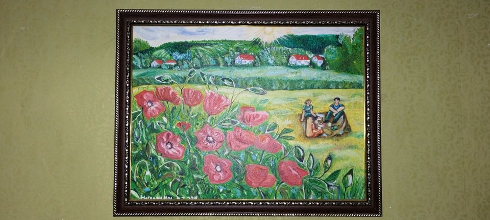 Картина маслом " Отдых"