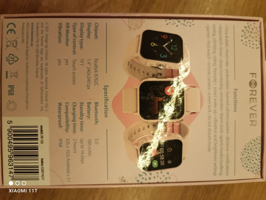 Smartwatch Forever IGO 2 JW-150 - Różowy