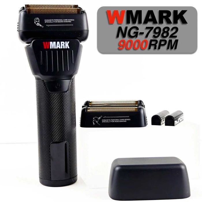 Shaver  profissional WMARK  9000rpm lcd lâmina dupla em titânio