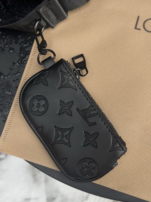 Сумка Louis Vuitton 2в1 чорна барсетка LV месенджер Луи Витон Лв