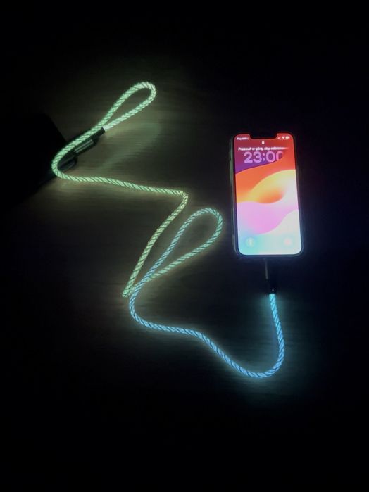 Kabel USB ŚWIECĄCY DO ładowania!!! Najlepsza jakość.