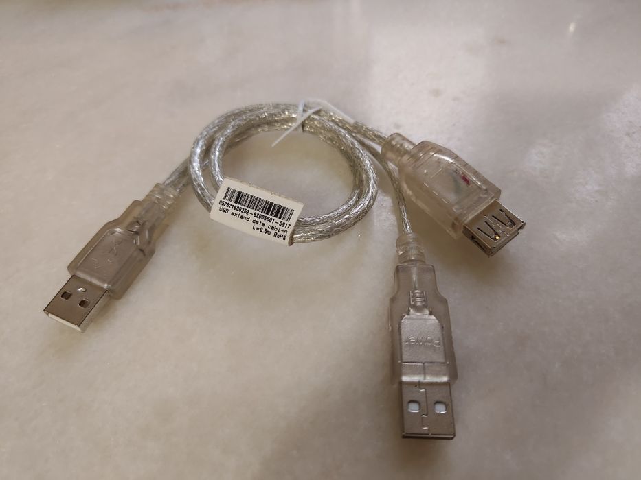 Cabo extensão USB 50cm