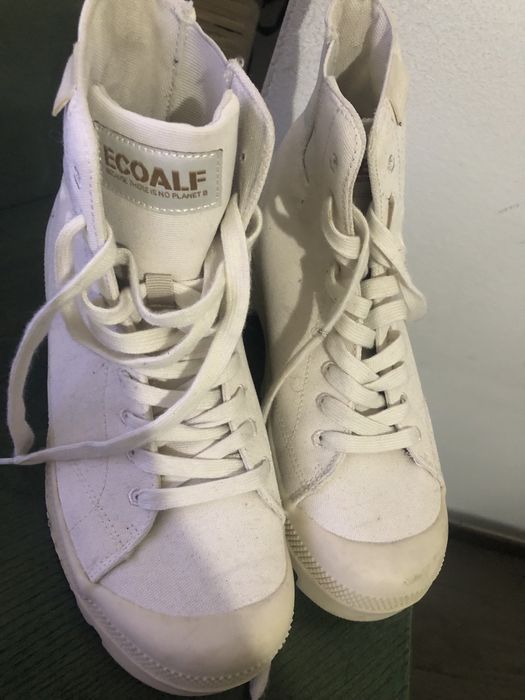 Bota ecoalf marfim tecido nylon