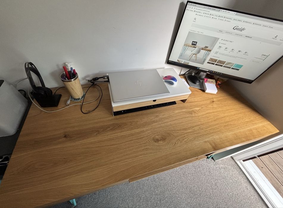 Biurko dębowe model „ABC”, producent Guido