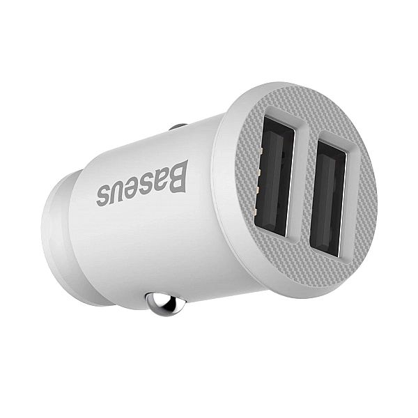 Mini ładowarka Baseus Grain Car Charger CCALL-ML02 samochodowa 2x USB-