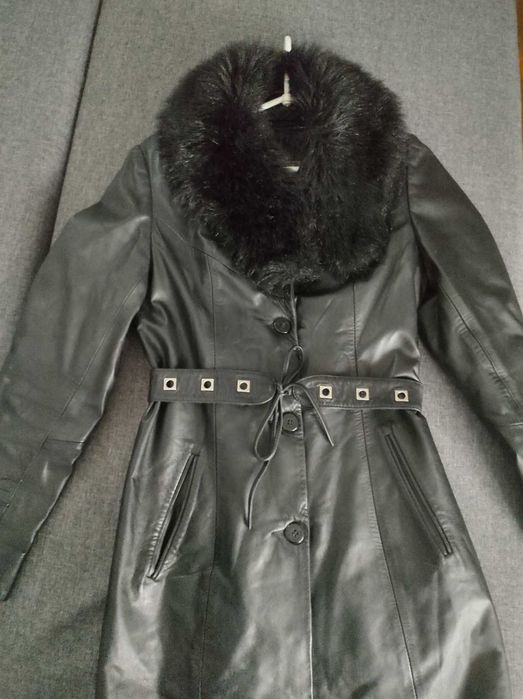 Płaszcz skórzany damski Marbet rozmiar S