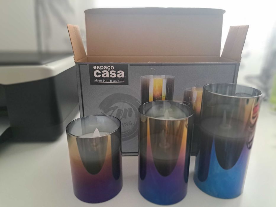 Conjunto 3 velas LED