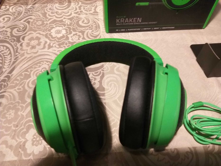Słuchawki nauszne Razer Kraken zielone