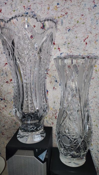 Хрустальная Б/У ваза кришталева ваза ваза для квітів