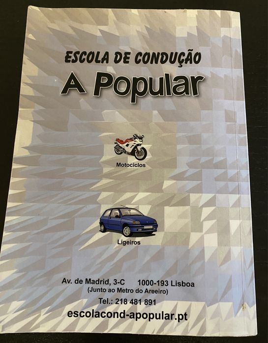 Livro código de condução- Escola A Popular