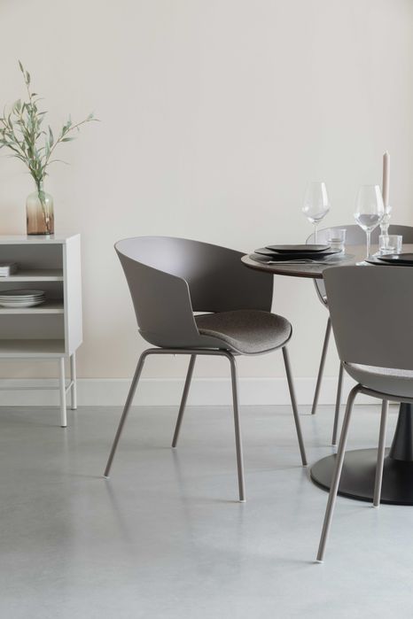 Krzesło marki White Label Living - JASSICA - szary