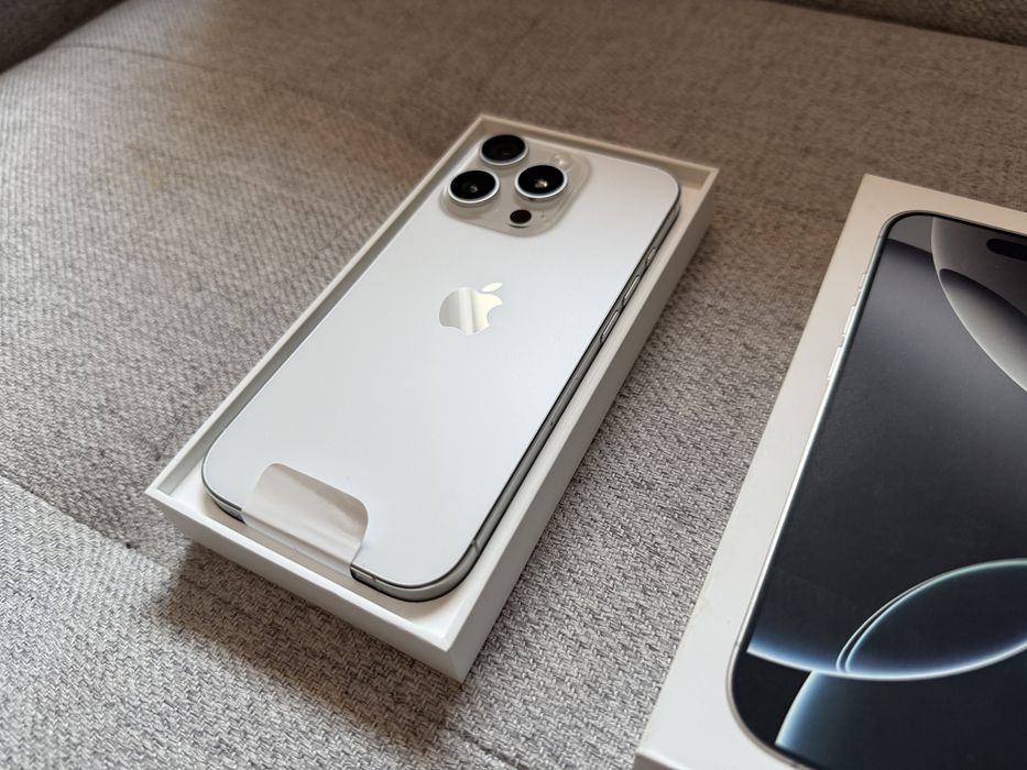  Apple iPhone 16 Pro Max 256GB White Titanium I Bateria 94% I Komplet