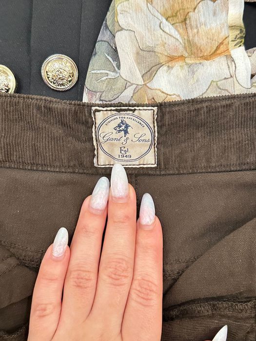 Gant жіноча вельветова спідниця з кишенями, зимова тепла юбка, M