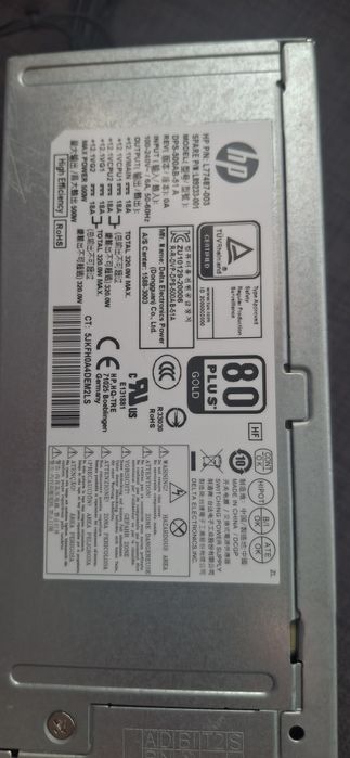 Zasilacz 500W Delta Elektronics HP L77487-003    DPS-500AB-51A