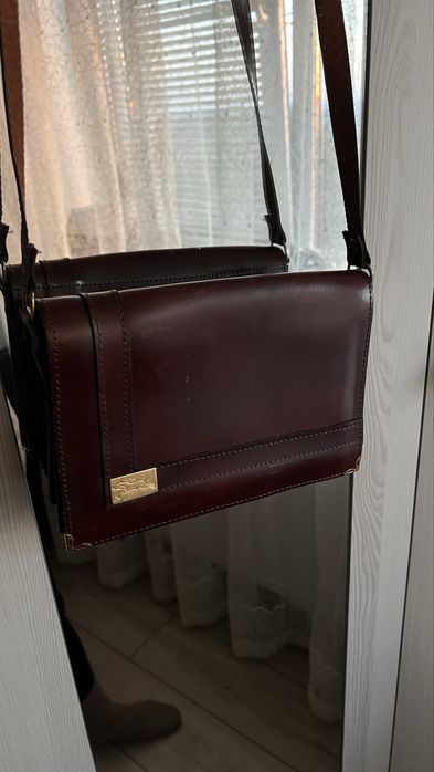 Сумка бренд Longchamp шкіряна