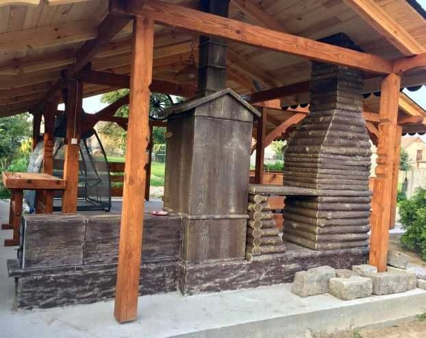 Grill betonowy wys 205 x szer 162 cm