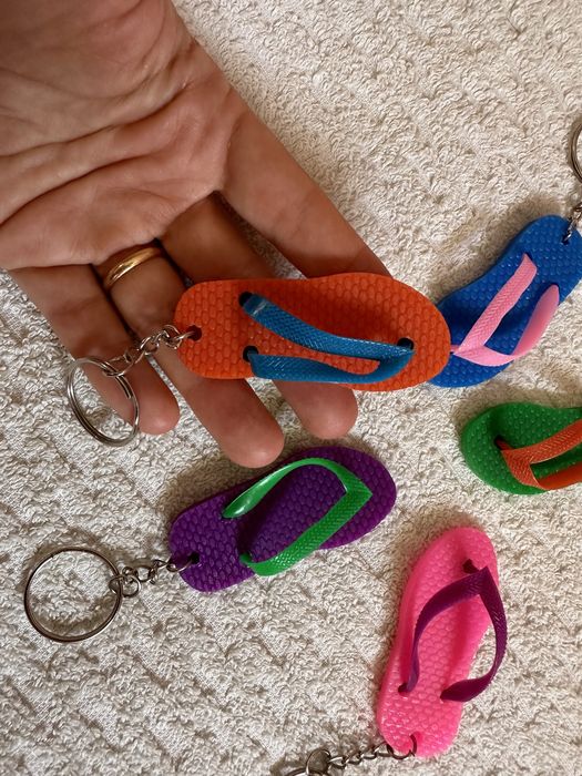 Conjunto 5 Chinelos Havaianas Porta Chaves (novo)