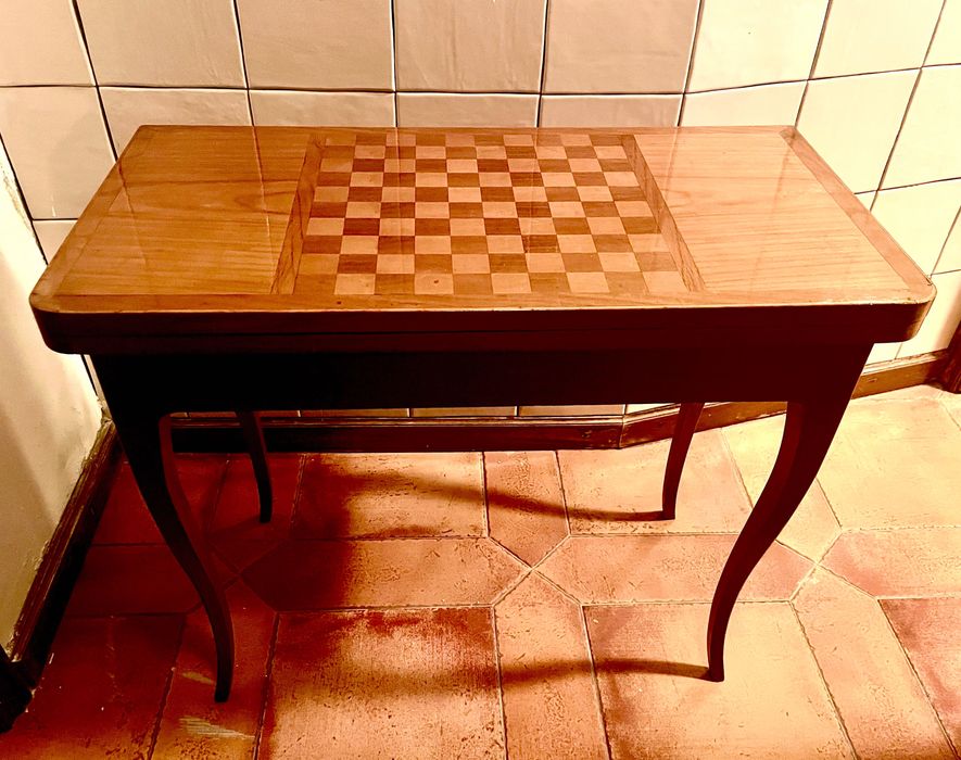 Mesa jogo dobrável Luís XV e 6 Cadeiras de Jardim