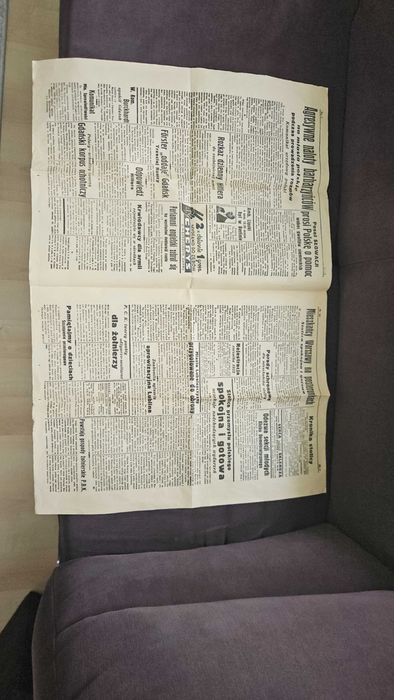 Gazeta 1 września 1939 Czas 7 wieczór Oryginał