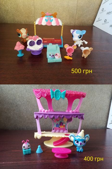 Редкие питомцы пет шоп. Кошка, собачка. Аксессуары. lps. Hasbro