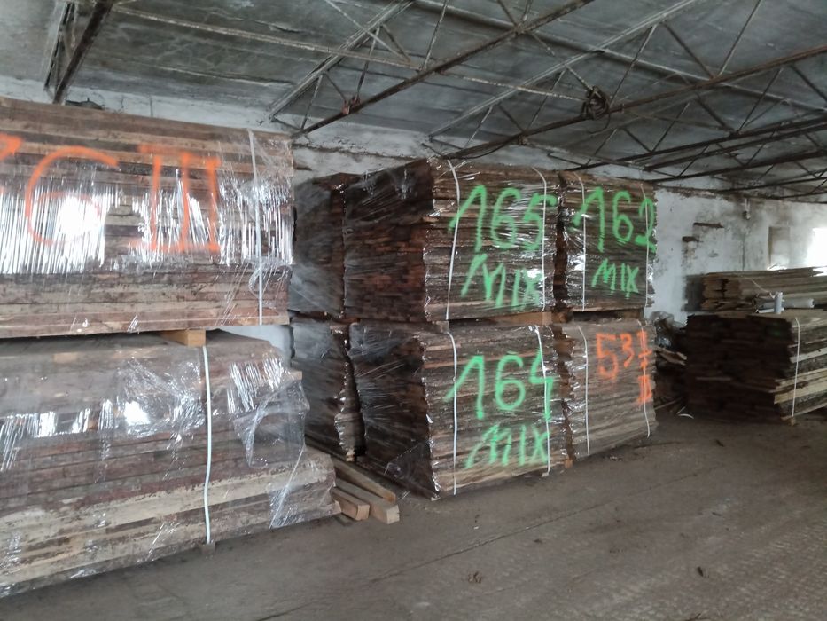 Tarcica dębowa sucha 28mm długość 120 cm klasa mix