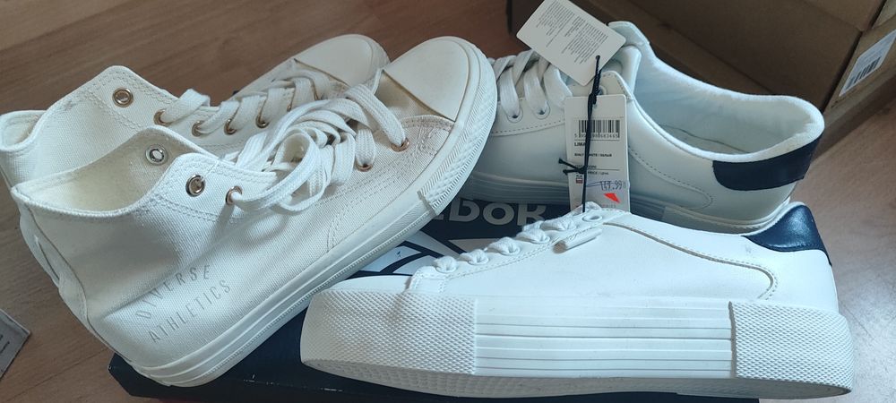 Hit trampki tenis platforma Diverse biel beż r. 38 i  39 25cm