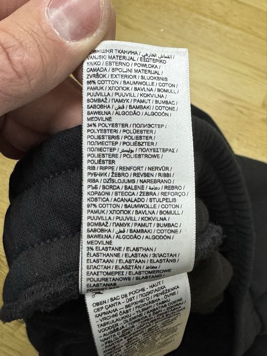 Puma штаны 3XL размер спортивные на флисе на манжетах черные