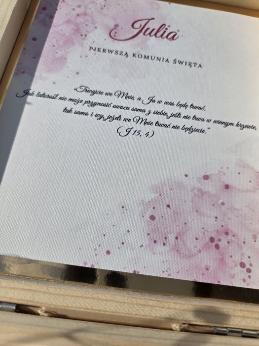 Pamiątka Pierwszej Komunii Świętej