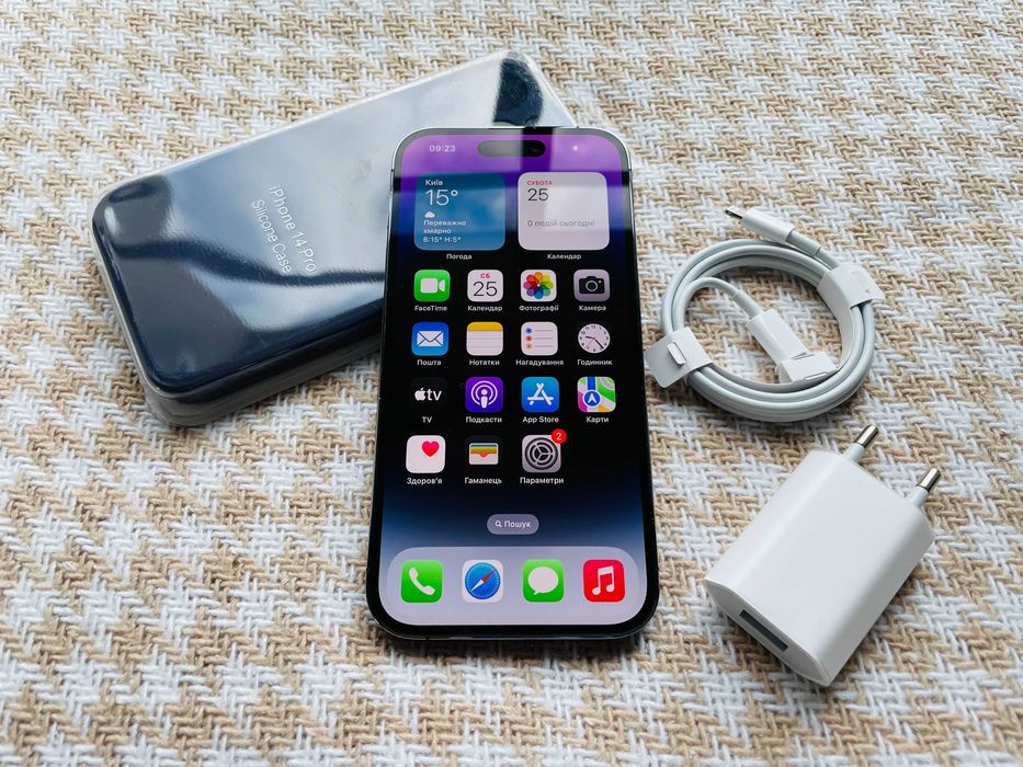 IPHONE 14 PRO 128Gb Deep Purple АКБ 88% NEVERLOCK ( 11412)