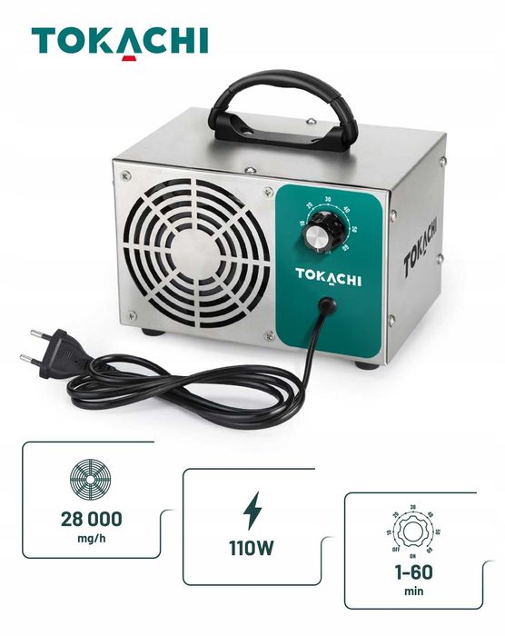 KOMPAKTOWY Ozonator 28 g/h oczyszczasz powietrza ozonowanie generator