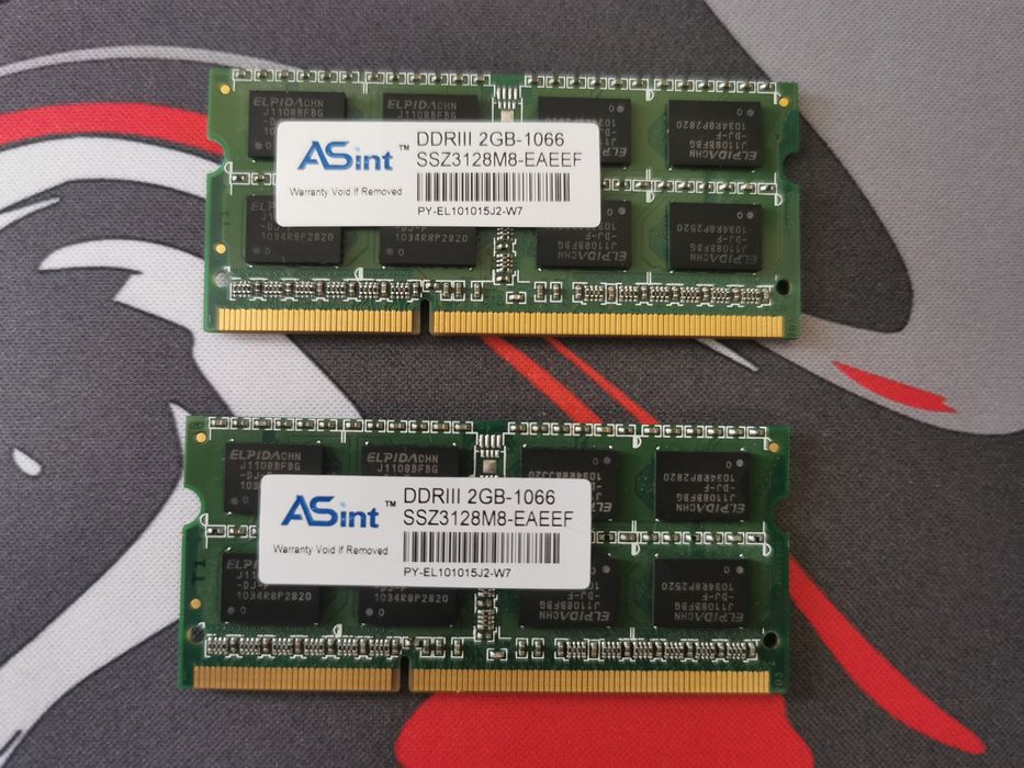 KIT de memórias DDR3 2X2GB