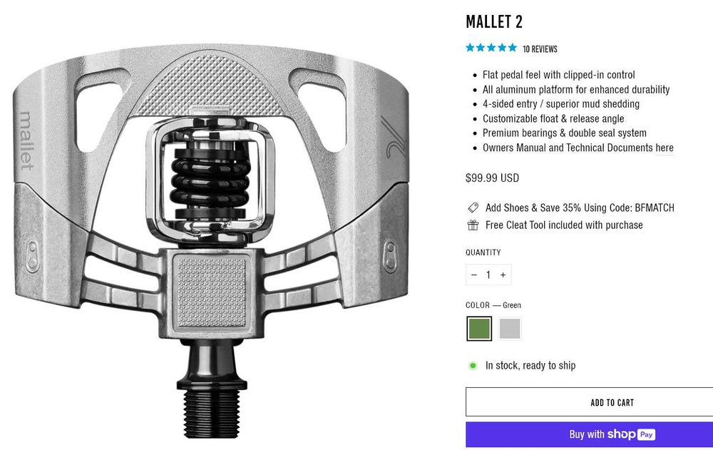 Нові педалі Сrankbrothers Double Shot 3/Mallet 2-3/Candy 1-2/Mallet DH