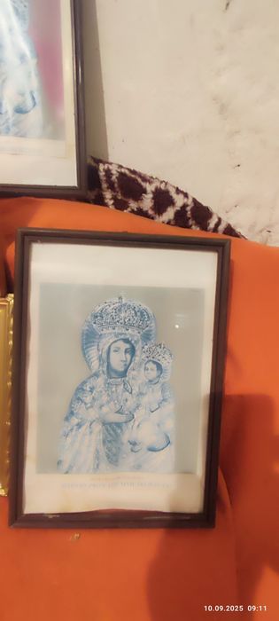 Okazja Cały  Zestaw 5szt. Starych Obrazów Świętych + Gratis