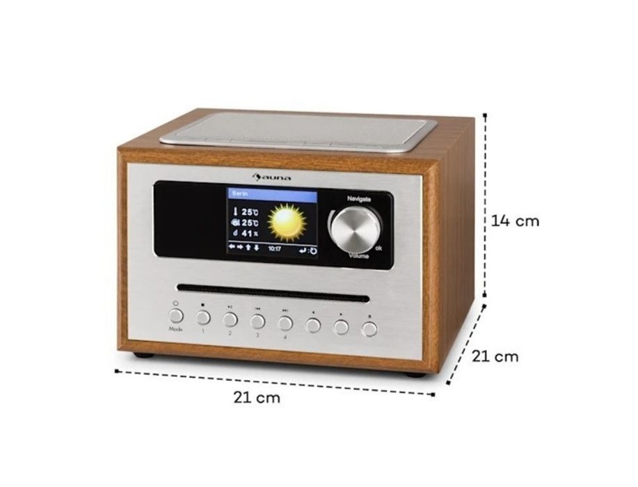 Радио-интернет Auna Silver Star CD Cube (10033003)