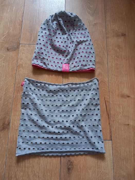 Czapka +komin dla dziewczynki