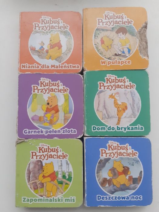 6 książeczek kartonowych, Kubuś i przyjaciele