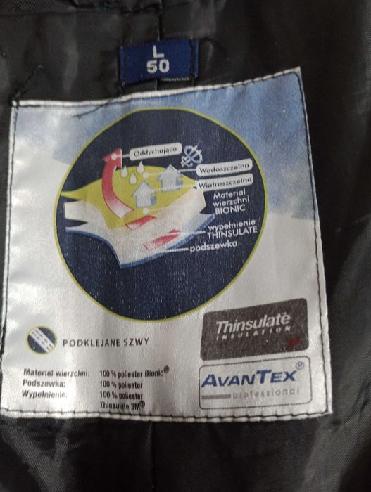 Spodnie narciarskie męskie AvanTex rozmiar L