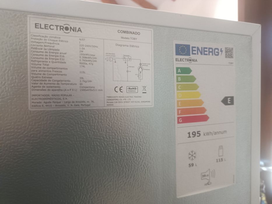 Frigorífico Eletrónica c/ garantia