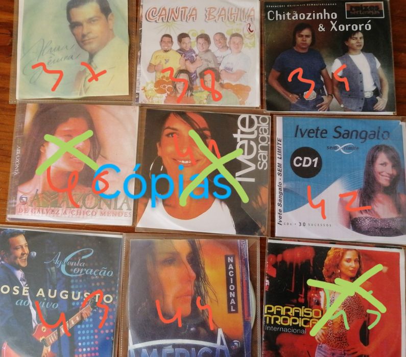 CDs cópias várias