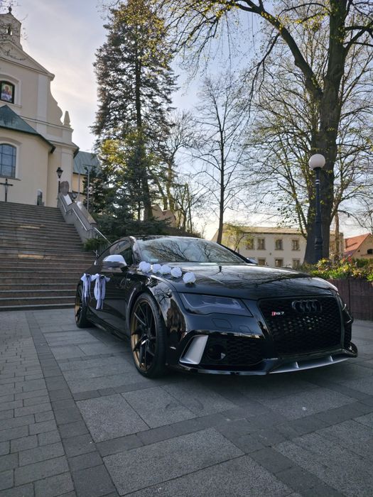 Auto do ślubu Audi RS7 650km śliczna