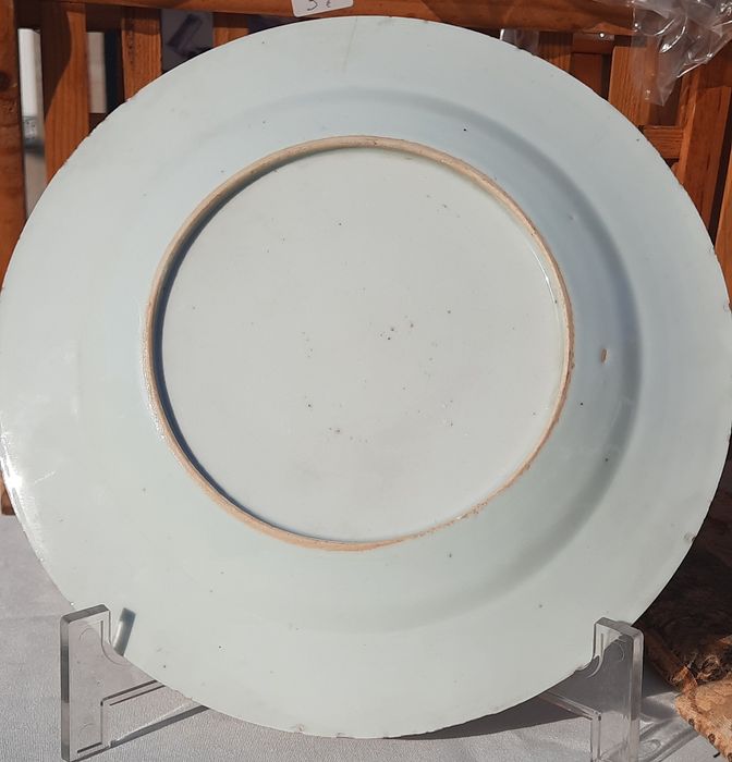 Prato de porcelana antiga da Companhia das Índias