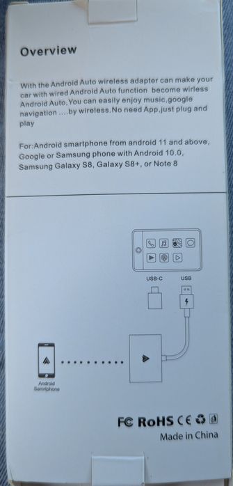 Adaptador android auto wireless