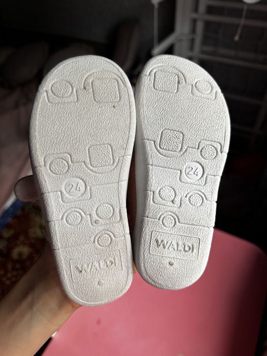 Дитячі капці в садок, босоніжки текстильні 15 см Waldi