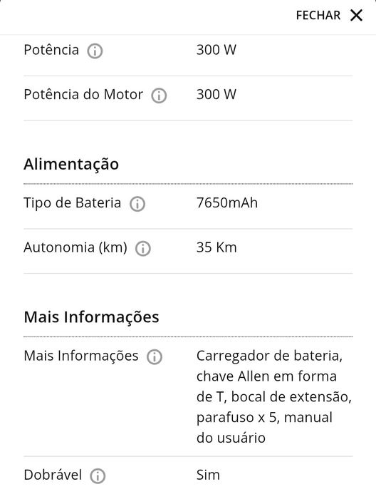 Trotinete Elétrica Xiaomi 4